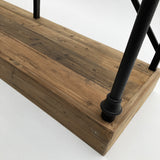 Industrielles Bücherregal aus Holz und Eisen Boulangerie XL 213 cm