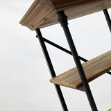 Industrielles Bücherregal aus Holz und Eisen Boulangerie XL 213 cm