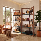 Libreria in legno di olmo di recupero Grange Teal 200 cm