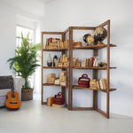 Libreria in legno di olmo di recupero Grange 200 cm - OrchideaMilano1981