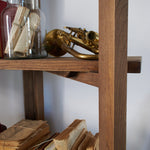Libreria in legno di olmo di recupero Grange 200 cm - OrchideaMilano1981