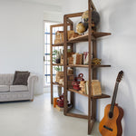 Libreria in legno di olmo di recupero Grange 200 cm - OrchideaMilano1981
