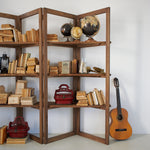 Libreria in legno di olmo di recupero Grange 200 cm - OrchideaMilano1981