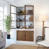 Andalusia 120cm solid wood 2-door display cabinet