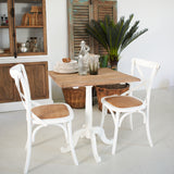 Tavolo quadrato in legno massello da bistrot Andalusia 70 cm - OrchideaMilano1981