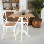 Tavolo quadrato in legno massello da bistrot Andalusia 70 cm - OrchideaMilano1981