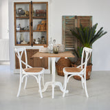 Tavolo quadrato in legno massello da bistrot Andalusia 70 cm - OrchideaMilano1981