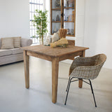 Extendable table in reclaimed oak wood Depot 90-180 cm