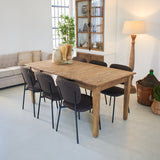 Extendable table in reclaimed oak wood Depot 90-180 cm