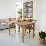 Extendable table in reclaimed oak wood Depot 90-180 cm