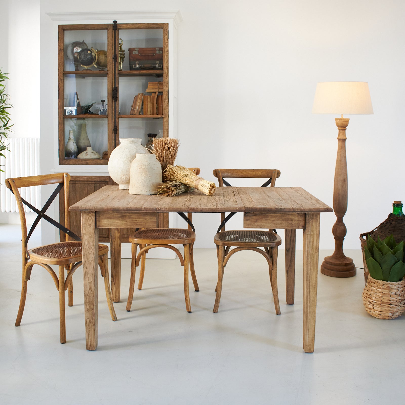Tavolo allungabile in legno di rovere di recupero Depot  90-180 cm - OrchideaMilano1981