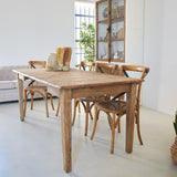 Extendable table in reclaimed oak wood Depot 90-180 cm