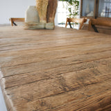 Extendable table in reclaimed oak wood Depot 90-180 cm