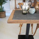 Square solid wood bistro table St. Malo