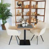 Square solid wood bistro table St. Malo