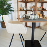 Square solid wood bistro table St. Malo