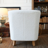 Tibet Sheepskin Fur Fabric Armchair