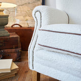 Tibet Sheepskin Fur Fabric Armchair