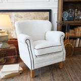 Tibet Sheepskin Fur Fabric Armchair