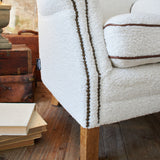 Tibet Sheepskin Fur Fabric Armchair