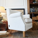 Tibet Sheepskin Fur Fabric Armchair