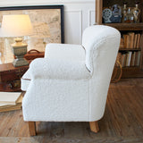 Tibet Sheepskin Fur Fabric Armchair