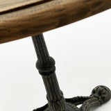 Paris 70cm runder Bistrotisch aus Massivholz