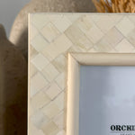 Portafoto con cornice in osso Beatriz - OrchideaMilano1981