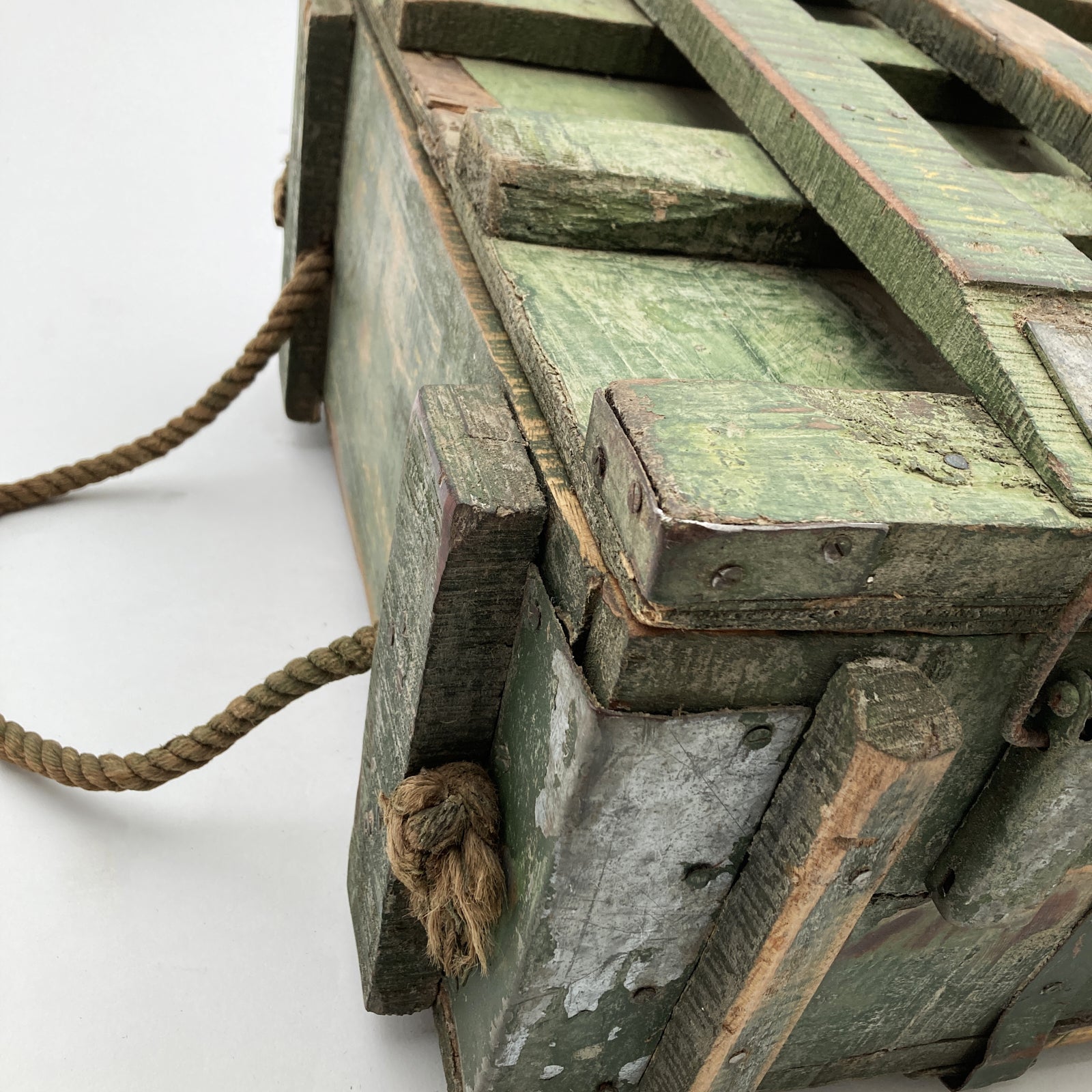 Baule in legno vintage Army modello C - OrchideaMilano1981