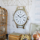 Orologio da parete in alluminio cromato Paris