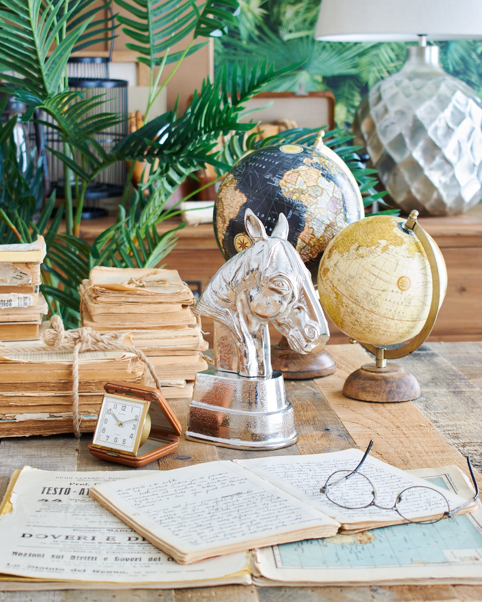 Oggetto decorativo in fusione di alluminio Horse Head - OrchideaMilano1981