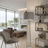 Lampada da terra in acciaio e quarzite New York Club - OrchideaMilano1981