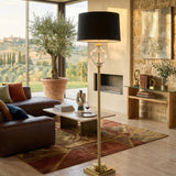 Stehlampe Pigalle aus Metall und Glas