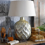 Lampada da tavolo in alluminio lavorato Bombay - OrchideaMilano1981