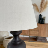 Lampada da tavolo in legno Hannover