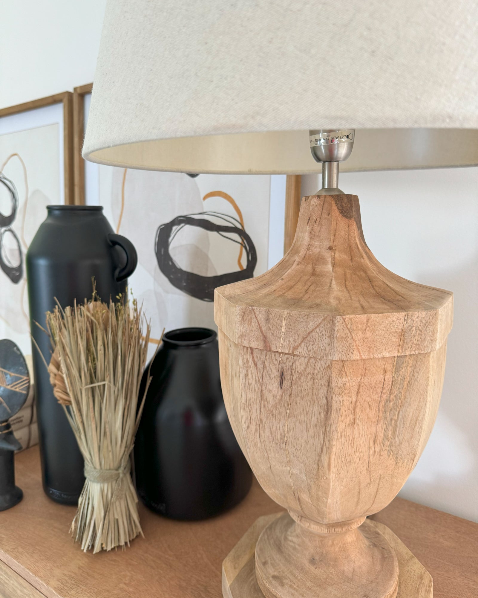 Lampada da tavolo in legno Antiparos - OrchideaMilano1981