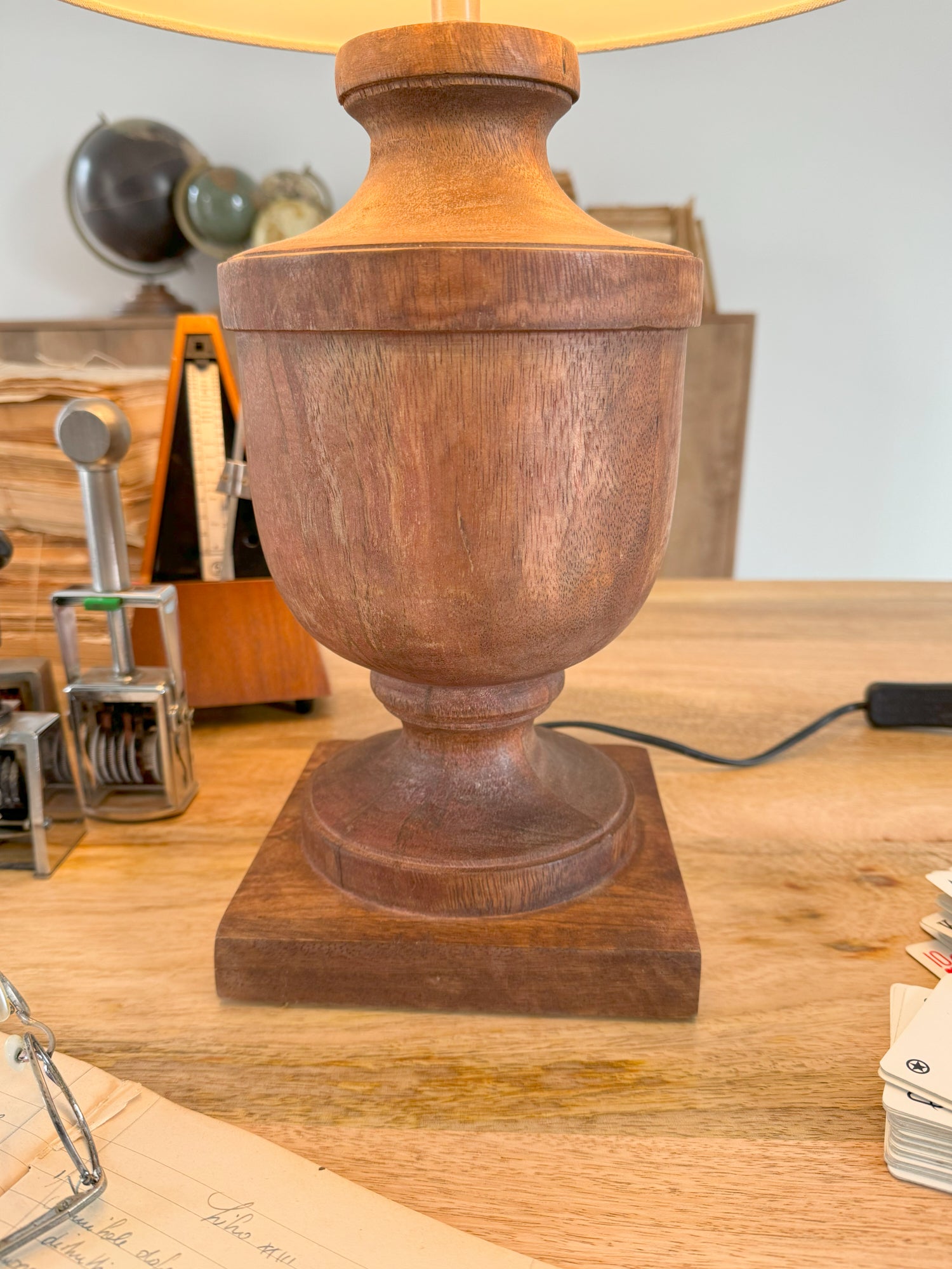 Lampada da tavolo in legno Almeria - OrchideaMilano1981