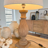 Lampada da tavolo in legno Donoussa