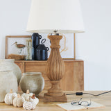 Lampada da tavolo in legno Donoussa