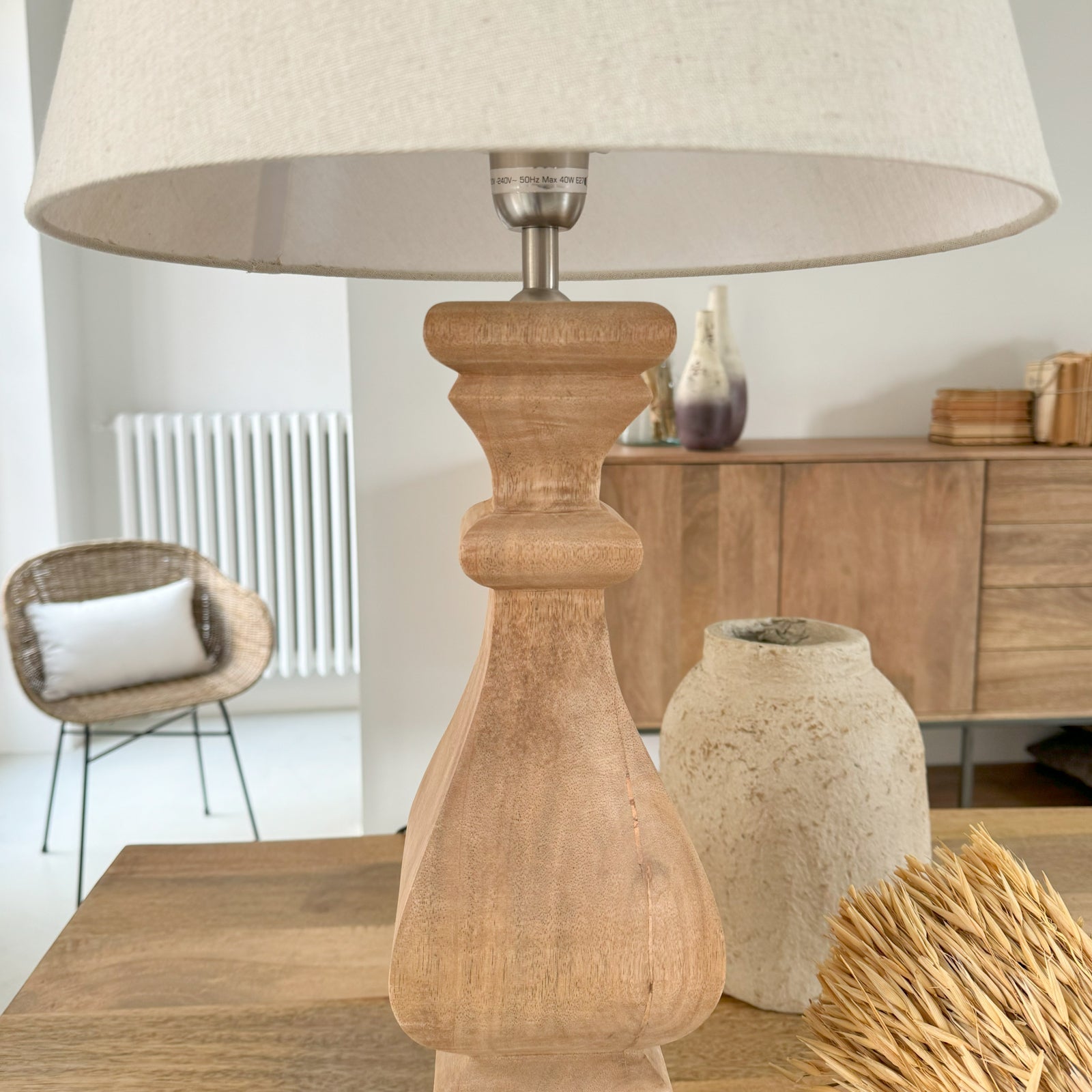 Lampada da tavolo in legno Kos - OrchideaMilano1981