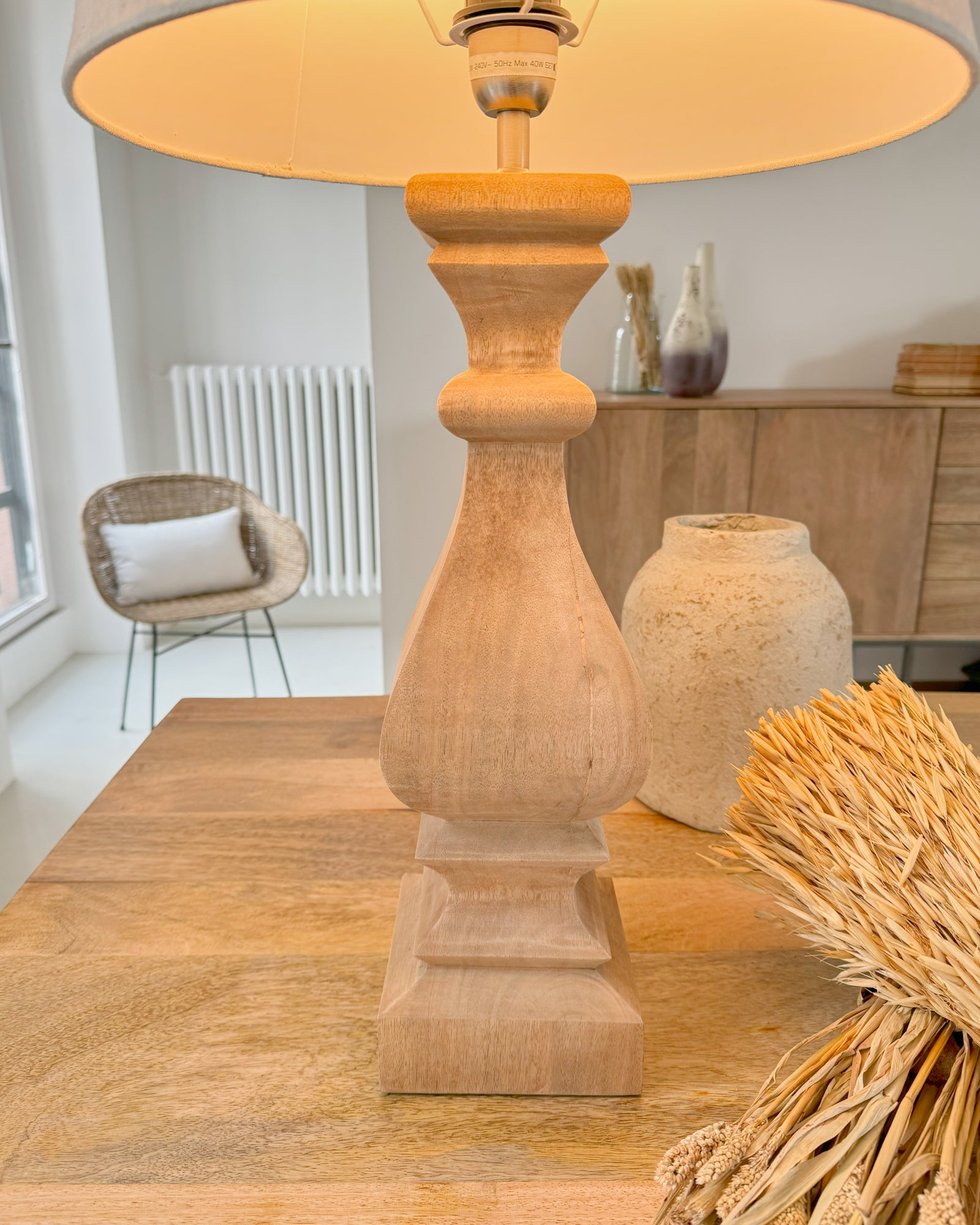 Lampada da tavolo in legno Kos - OrchideaMilano1981