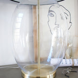 Lampada da tavolo in metallo e vetro Marais - OrchideaMilano1981