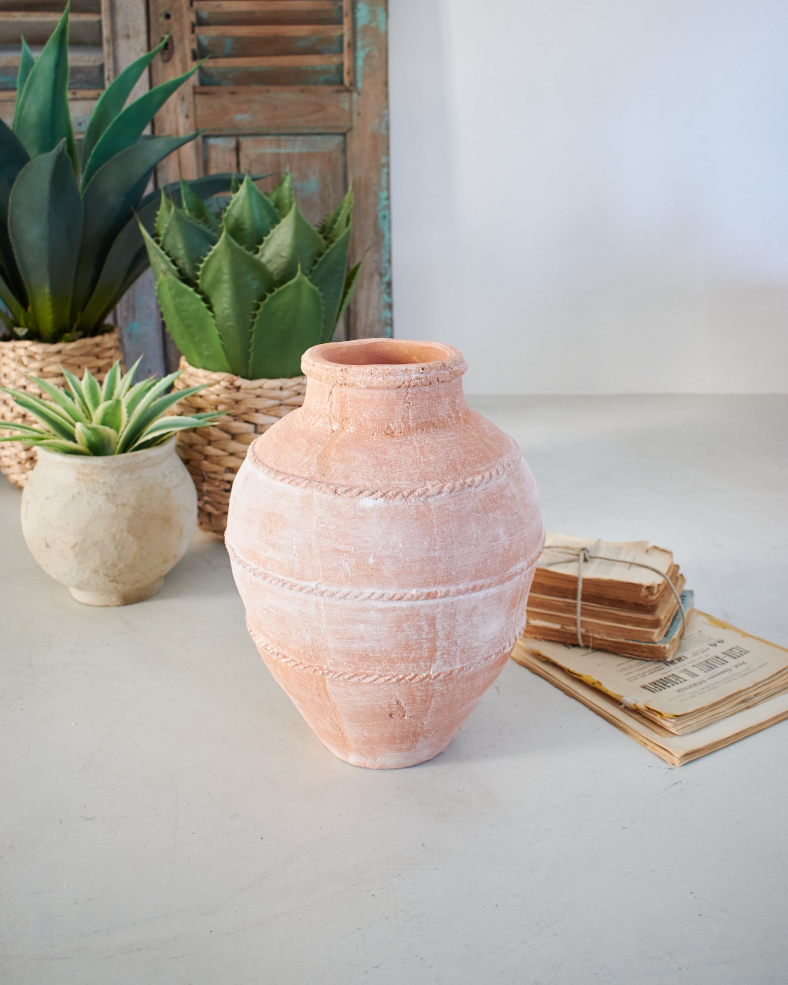 Giara decorativa in terracotta Stavros - OrchideaMilano1981