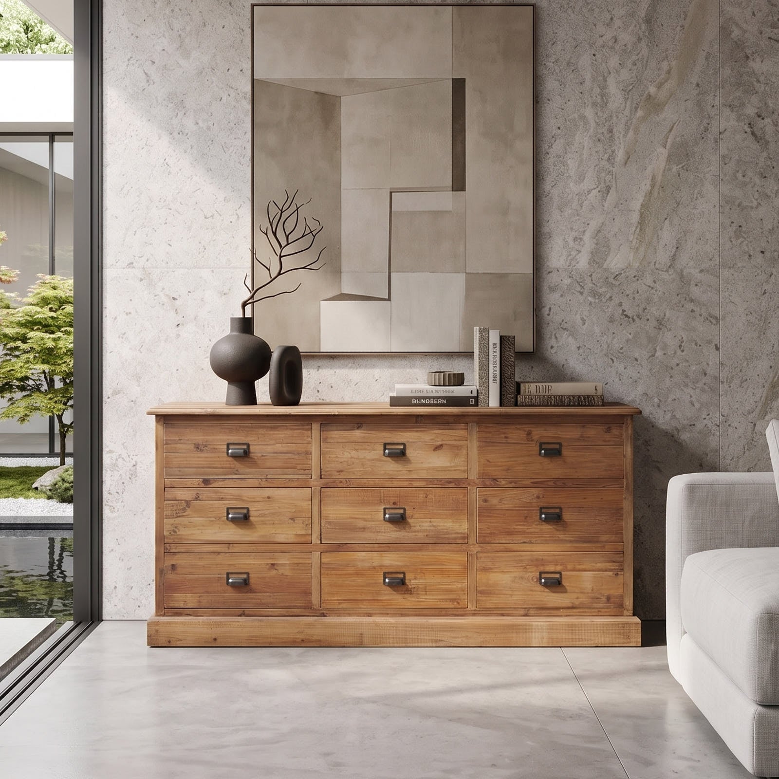 Cassettone in legno di pino Ontario 170 cm - OrchideaMilano1981