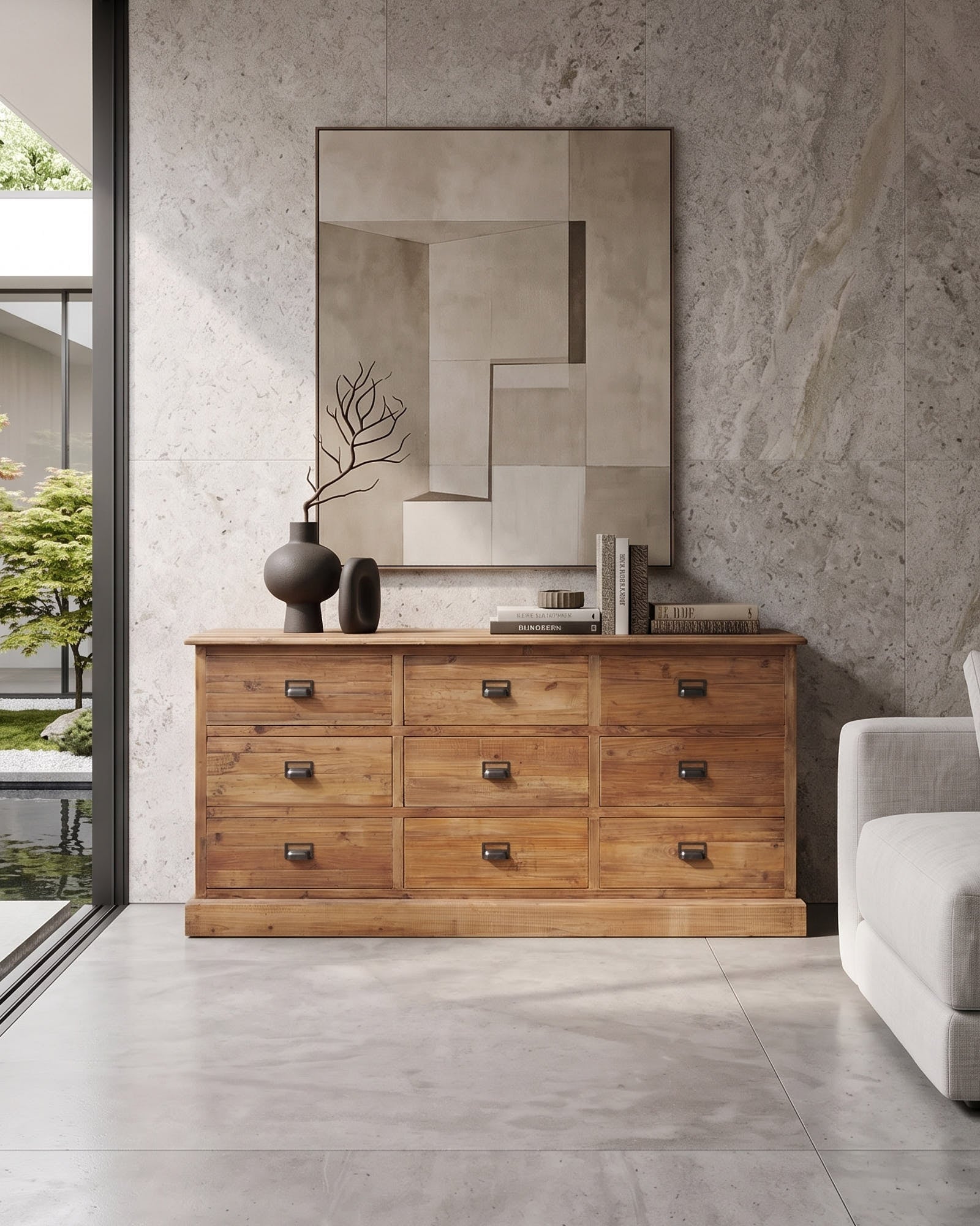 Cassettone in legno di pino Ontario 170 cm - OrchideaMilano1981
