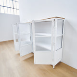 Credenza in ferro e vetro Antibes 121 cm - OrchideaMilano1981
