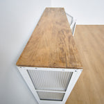 Credenza in ferro e vetro Antibes 121 cm - OrchideaMilano1981