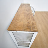 Credenza in ferro e vetro Antibes 121 cm - OrchideaMilano1981