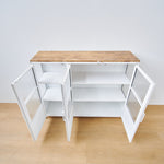 Credenza in ferro e vetro Antibes 121 cm - OrchideaMilano1981