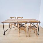 Tavolo in legno e ferro Rotterdam 200 cm - OrchideaMilano1981